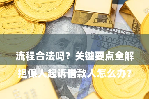 济南

担保人起诉借款人怎么办？流程合法吗？关键要点全解析