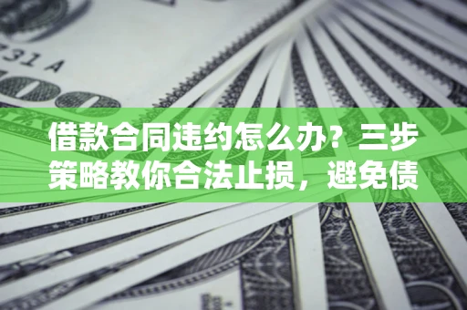 济南借款合同违约怎么办？三步策略教你合法止损，避免债务危机升级